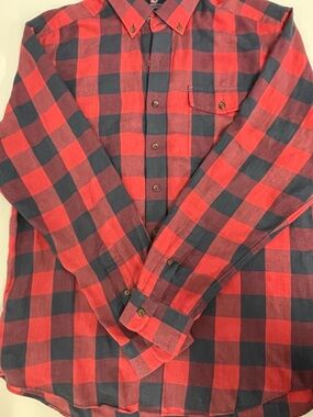 Vineyard Vines Red and Black Buffalo Plaid Button-Down Shirt